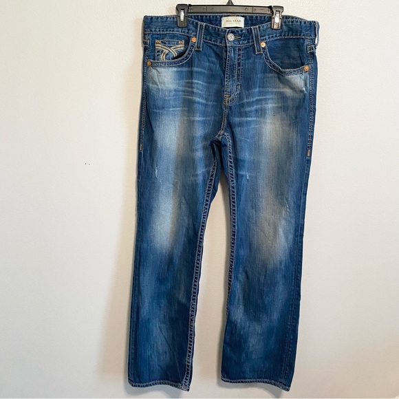 Big Star Other - Big Star Buckle Stone Wash Mid Rise Pioneer Boot Jeans Size 38L